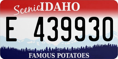 ID license plate E439930