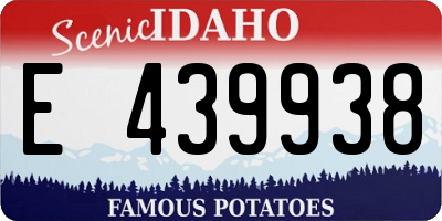 ID license plate E439938