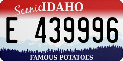 ID license plate E439996