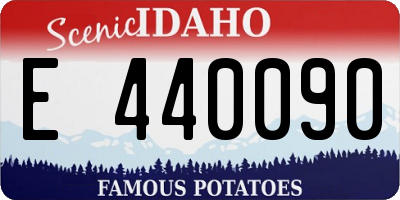 ID license plate E440090