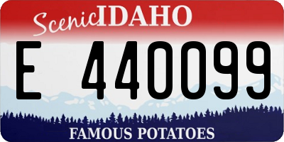 ID license plate E440099