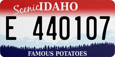 ID license plate E440107