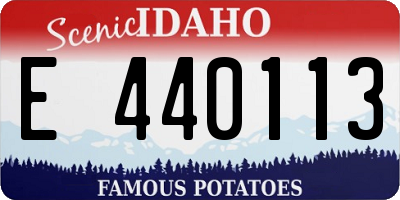 ID license plate E440113