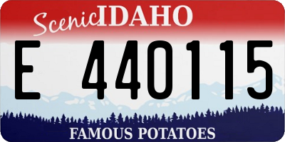 ID license plate E440115