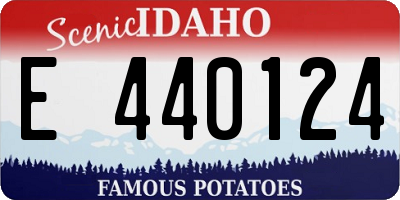 ID license plate E440124