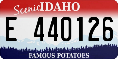 ID license plate E440126