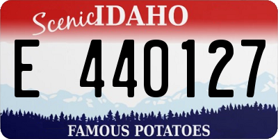ID license plate E440127