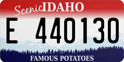 ID license plate E440130