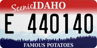 ID license plate E440140