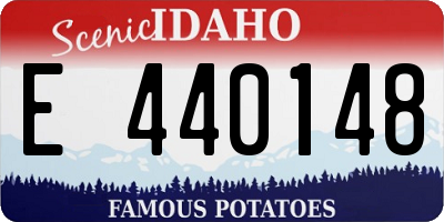 ID license plate E440148