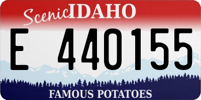 ID license plate E440155