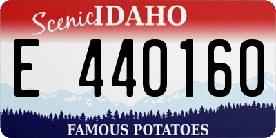 ID license plate E440160