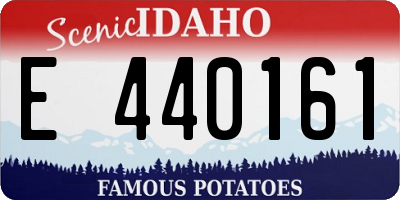 ID license plate E440161
