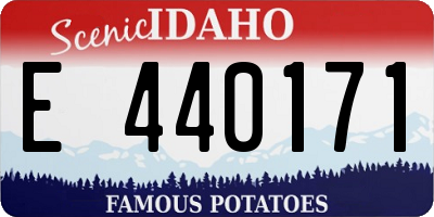 ID license plate E440171