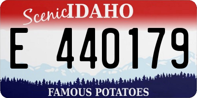 ID license plate E440179