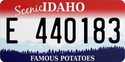 ID license plate E440183