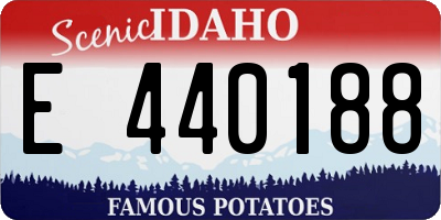 ID license plate E440188