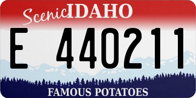 ID license plate E440211