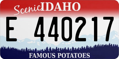 ID license plate E440217