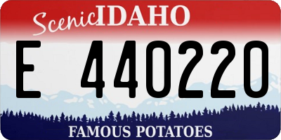 ID license plate E440220