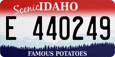 ID license plate E440249