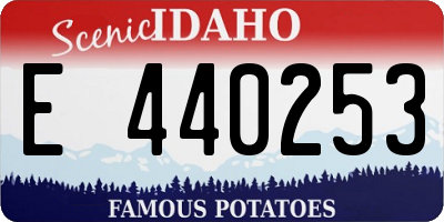 ID license plate E440253