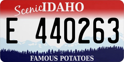 ID license plate E440263