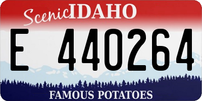 ID license plate E440264