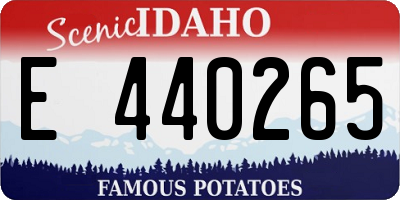 ID license plate E440265