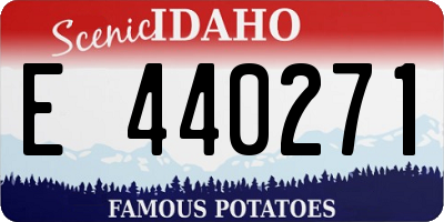 ID license plate E440271