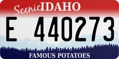 ID license plate E440273