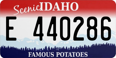 ID license plate E440286