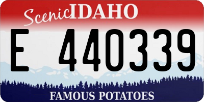 ID license plate E440339
