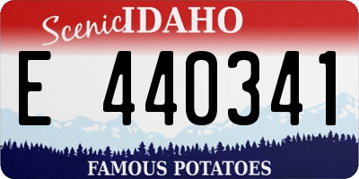 ID license plate E440341