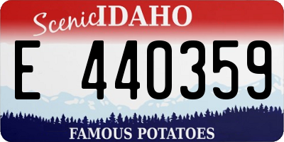 ID license plate E440359