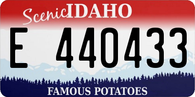 ID license plate E440433