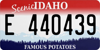 ID license plate E440439