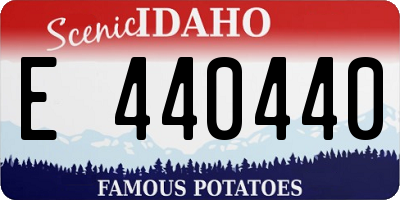 ID license plate E440440