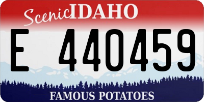 ID license plate E440459