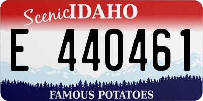 ID license plate E440461