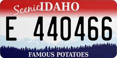ID license plate E440466
