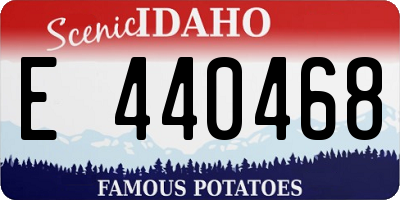 ID license plate E440468