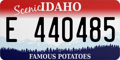 ID license plate E440485
