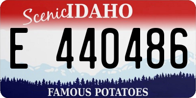 ID license plate E440486