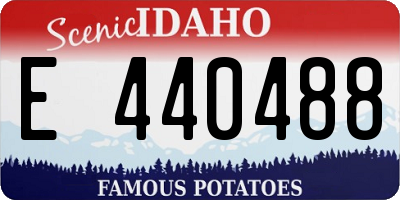 ID license plate E440488