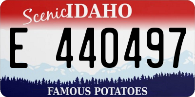 ID license plate E440497
