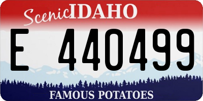 ID license plate E440499