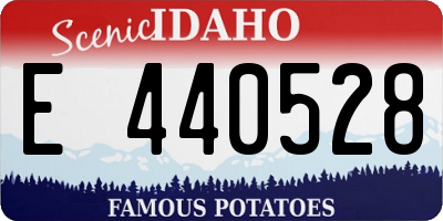 ID license plate E440528