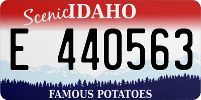 ID license plate E440563
