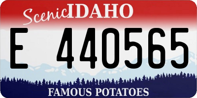 ID license plate E440565
